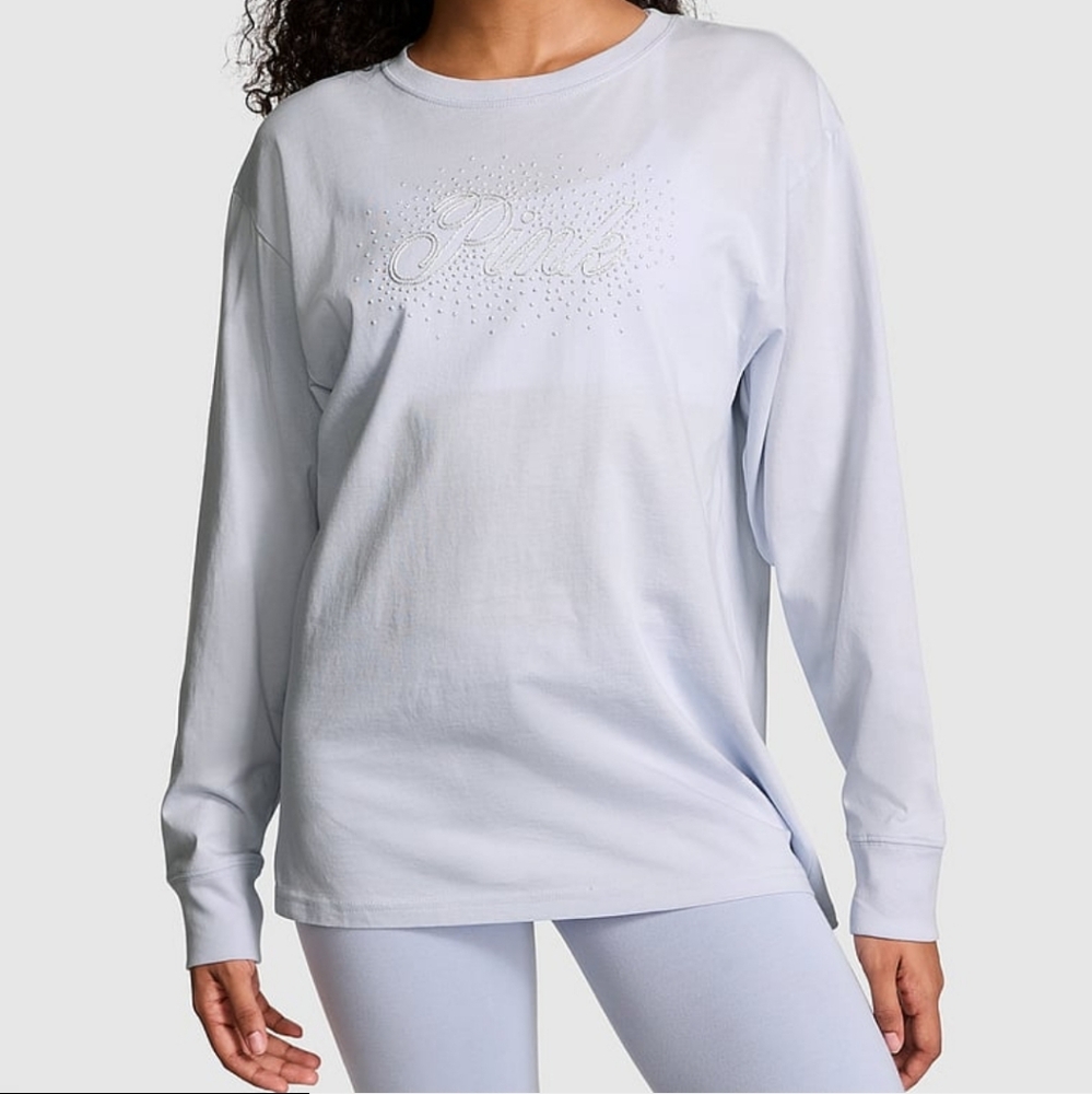 Pink bling long sleeve